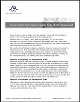 List Development, Sales Process